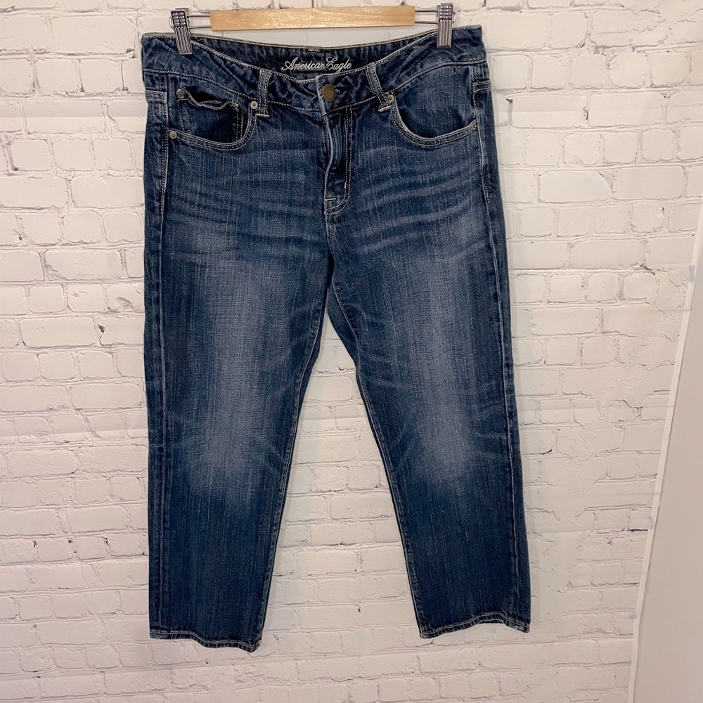 American Eagle Stretch Boyfit Jeans Size 10